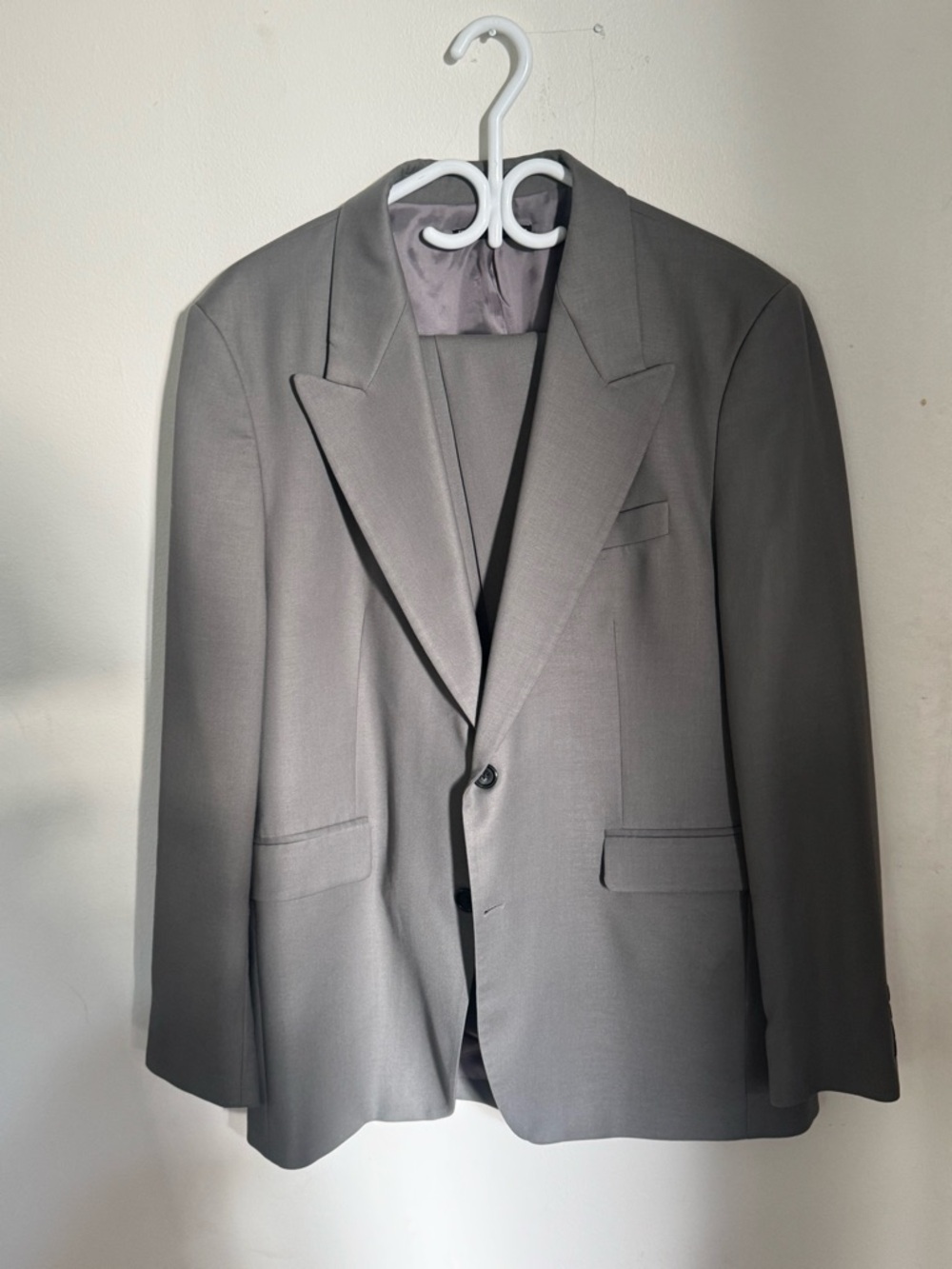 Gray Men's Blazer - Classic Single-Breasted Suit Jacket with pants!!!